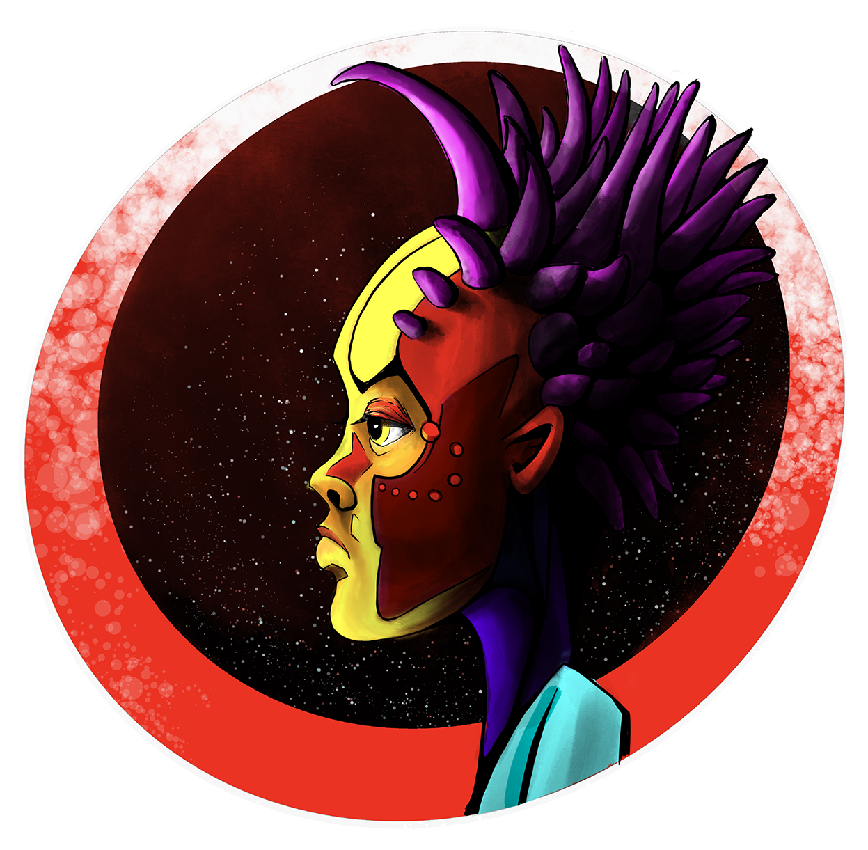 "Space Queen" Digital Illustration